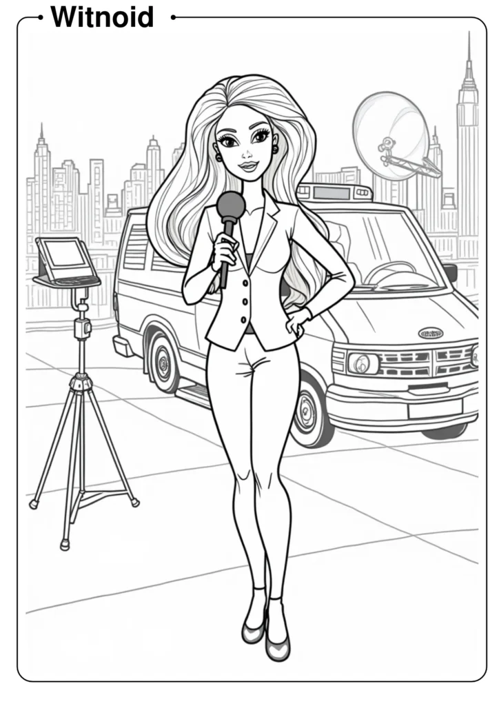News Reporter Barbie on Location