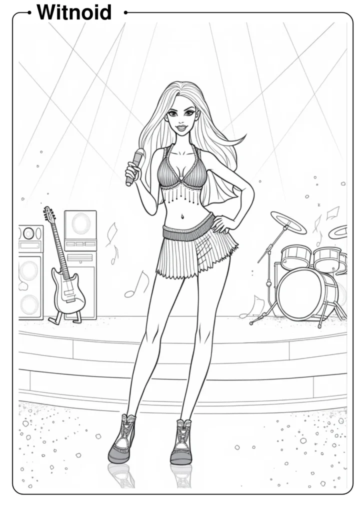 Pop Star Barbie on Concert Stage