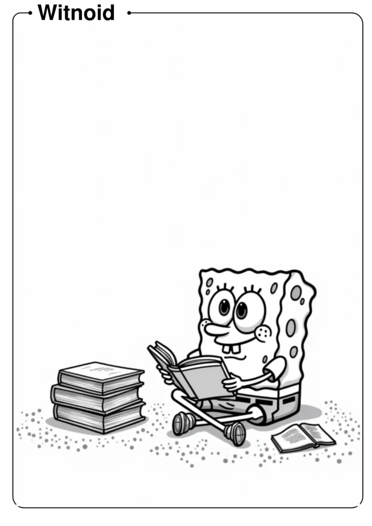 SpongeBob Reading a Book
