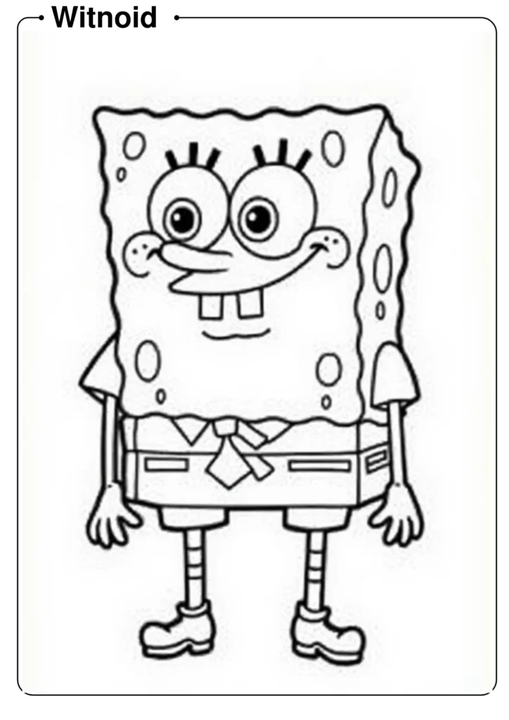 SpongeBob Standing and Smiling