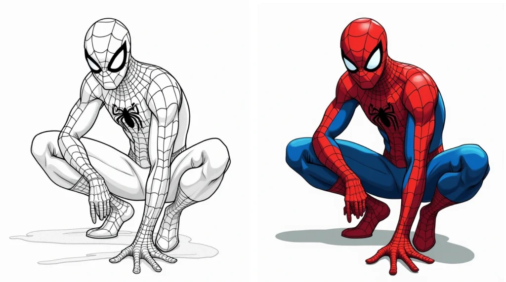 spiderman coloring pages