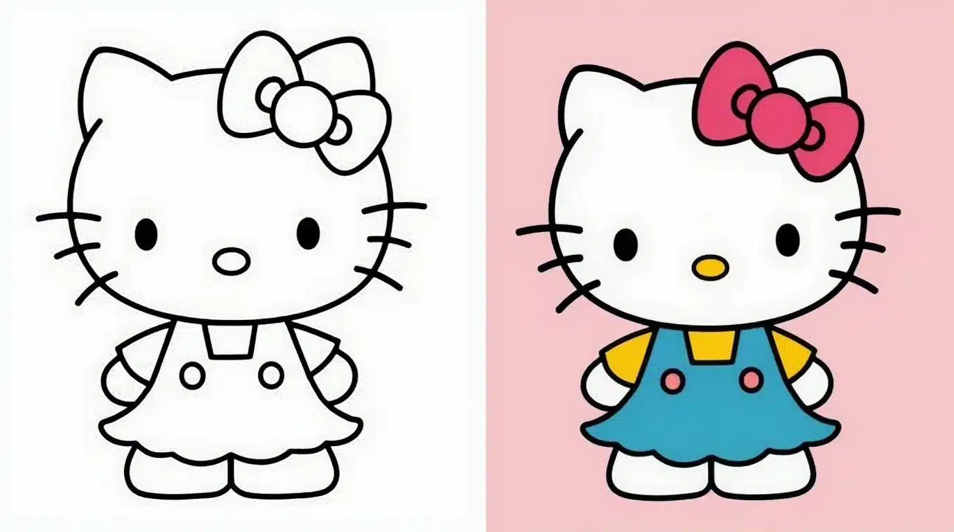 Hello Kitty Coloring Pages