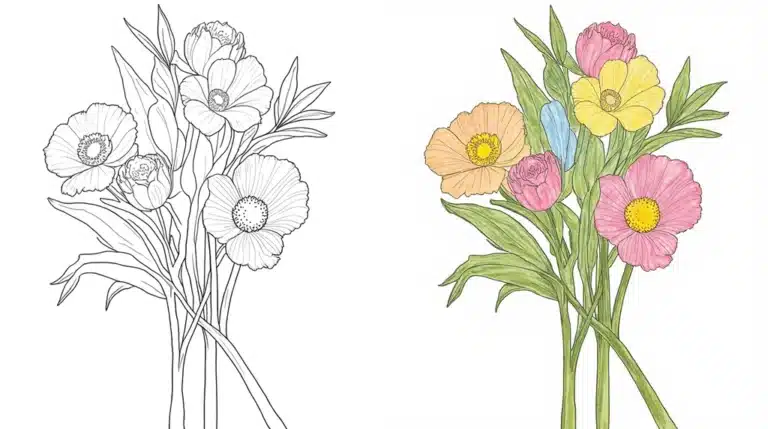 flower coloring pages