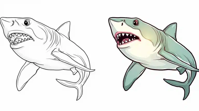 shark coloring pages